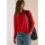 Shirt met lange mouwen, boothals en strepen