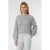 comma casual identity gebreide trui met wol lichtgrijs