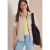Cecil Dames Jack met korte mouwen, opstaande kraag en structuur in Beige