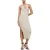 AllSaints Lexi Halter Dress Oyster Silver