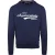 Aquascutum Heren Sweatshirt met Ronde Hals en Logo (Marine)
