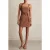 Reiss Belted Mini Dress Brown