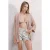 Textured Loose Fit Sjaalkraag Kimono