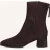 Unisa Lucas Enkellaarsjes – Enkelboots met rits – Dames – Bruin –