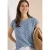 Cecil Dames Blouse met ronde hals in Blauw