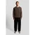 Lyle & Scott Script Knitted Crew Neck Deep Sepia
