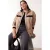 TRENDYOLMİLLA Dames Beige Effen Lang, Oversized Grote maten Jassen