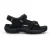 Caterpillar Heren Zwarte Leren Giles Trekking Sandalen