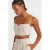 Strapless Crop Linnenmix Korsettop
