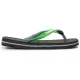 Havaianas Kinderen Brasil Mix Rubber Flat Flip Flops (Zwart/Groen)