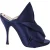 Nº21 Raso Knot Peep Toe Mules in marineblauw satijn