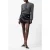 French Connection Tamy Lurex Plisse Ls Top Silver
