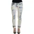 Versleten Skinny Jeans Bleach Wash