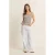 Expresso gestreepte top beige