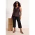 Trendyol Curve Dames Bruin Effen Mouwloos Getailleerd Grote maten Blouses