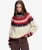 Superdry & Co Fairisle Trui met Hoge Hals Relaxed Pasvorm Beige