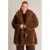 Yest Curve Plus Size teddy winterjas – bruin