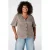 MS Mode geruite top Plus Size – bruin