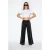 Dames Hoge Taille Wijde Jersey Broek