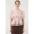 YAS gebloemde peplum top lichtroze