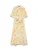 VERO MODA Jurk ‘VMGRY’  geel / lichtgroen / wit