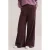 WE Fashion wide leg corduroy broek – aubergine
