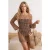 TRENDYOLMİLLA Dames Bruin Ajour Kort / Mini Lang Strandkleding Recht Jurken