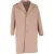 Lange jas van Acne Studios in beige wol