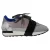 Balenciaga Race Runner Marble Sneakers in Grijs Suède