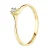 Solitaire Diamond 0,06 Cts Yellow Gold Jewelry