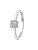 Lucardi Ring  zilver / transparant