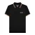 Lambretta Heren SS25 Twin Tip Poloshirt (Zwart, Wit)