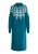 usha Maxi-gebreide jurk Dames Petrol veelkleurig