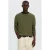 Selected katoenen regular fit gebreide trui – olijfgroen