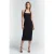 Odd Muse Halter Midi Dress Navy