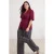 Trendyol Curve Dames Paars Effen Driekwart mouw Getailleerd Grote maten Blazers