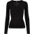Urban Classics Dames gebreid v hals sweatshirt