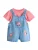 Next Set ‘Ladybug’  lichtblauw / curry / pink / rosa