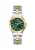 GUESS Analoog horloge ‘Empress’  goud / groen / zilver