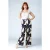 Marina Breeze pantalon in gebroken wit en marineblauw