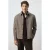 Mango Man regular fit overshirt – middenbruin