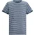 Regatta Heren Benlin Gestreept T-Shirt (Maanlicht Denim/Grijs-Wit)