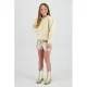 Vingino regular gebloemde casual short beige