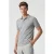 Arena Men’s Poloshirt Solid Cotton Piquet Medium Grey Heather-whit