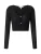 EDITED Gebreid vest  zwart