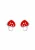 ELLI Sieraden  rood / zilver / wit