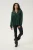Blouse met lange mouwen Relaxed fit Botanical Garden dark green