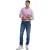 River Woods Custom Fit Checked Shirt Blue/red