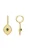 Luxenter Oorbellen ‘Emxy’  goud / smaragd