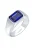 ELLI PREMIUM Ring  blauw / zilver